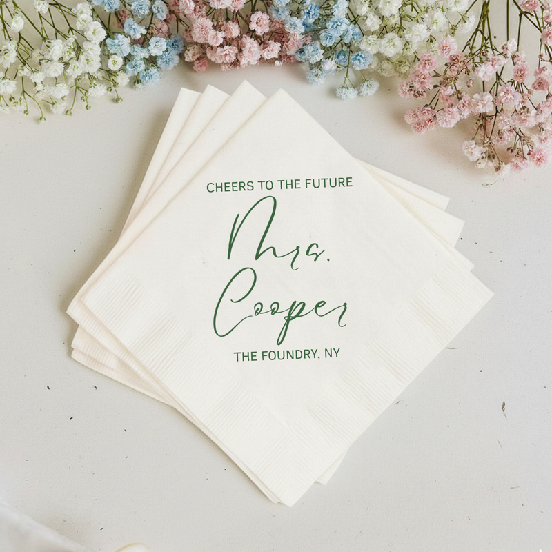 Cheers to the Future Mrs. Shower Napkins (PPP 1)