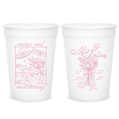 Margs & Matrimony Floral Stadium Cups (PPP 71)