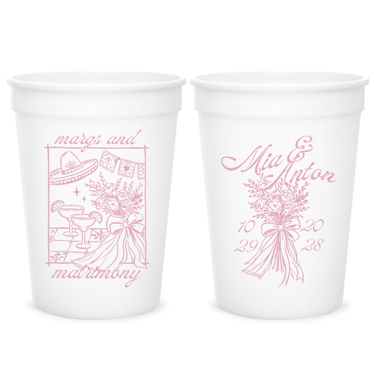 Margs & Matrimony Floral Stadium Cups (PPP 71)