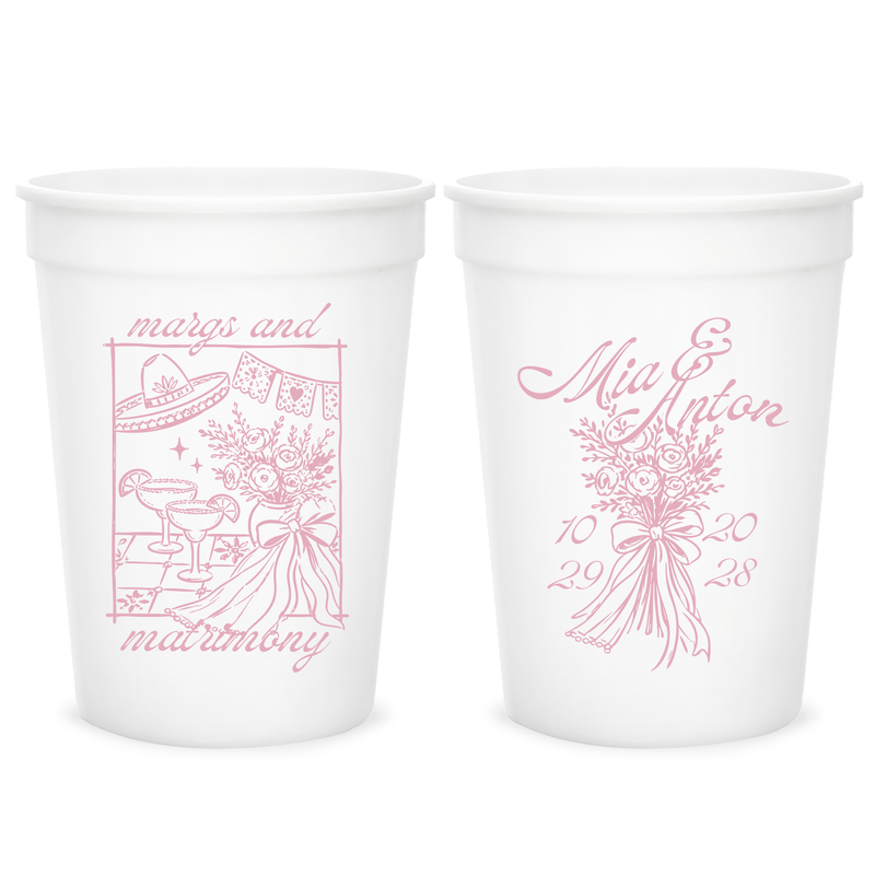 Margs & Matrimony Floral Stadium Cups (PPP 71)