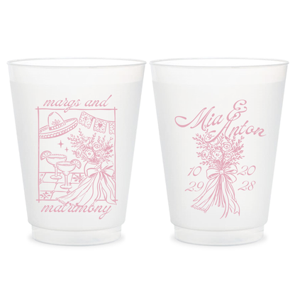 Margs & Matrimony Floral Frosted Cups (PPP 71)