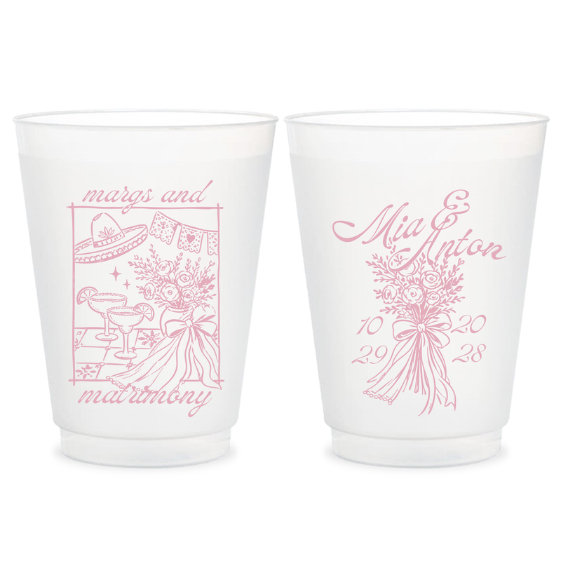 Margs & Matrimony Floral Frosted Cups (PPP 71)