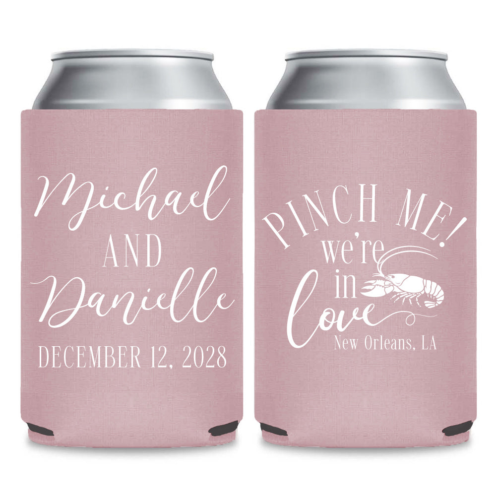 Nautical Wedding Can Cooler Favors