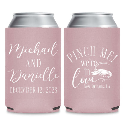 Nautical Wedding Can Cooler Favors