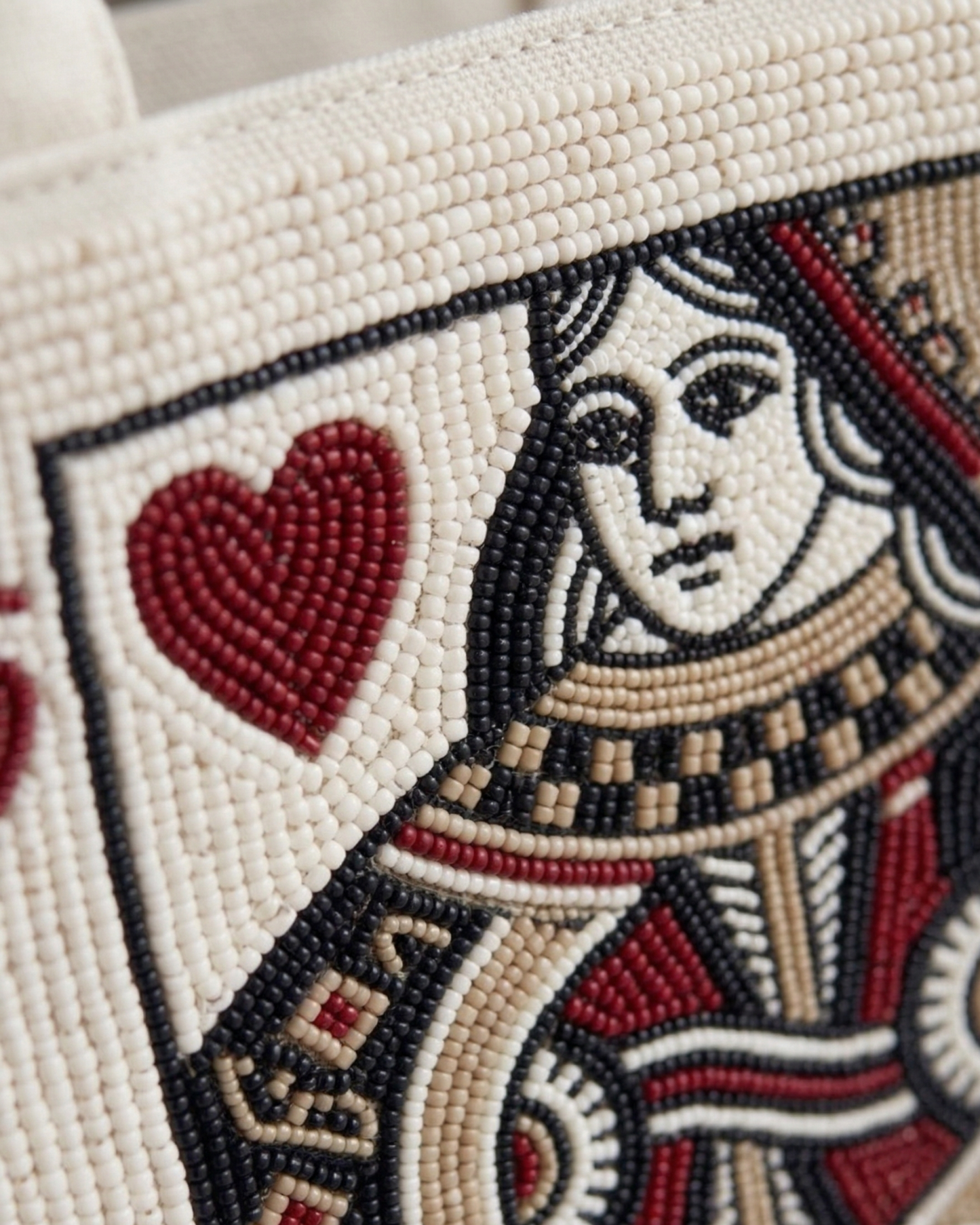 Queen Beaded Mini Luxe Tote Bag