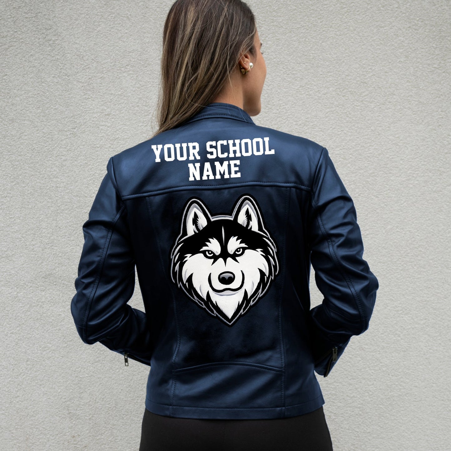 Personalized Game Day Leather Jacket