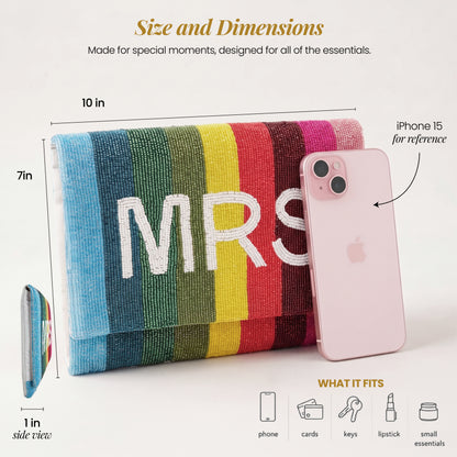 Mrs. Rainbow Clutch Bag