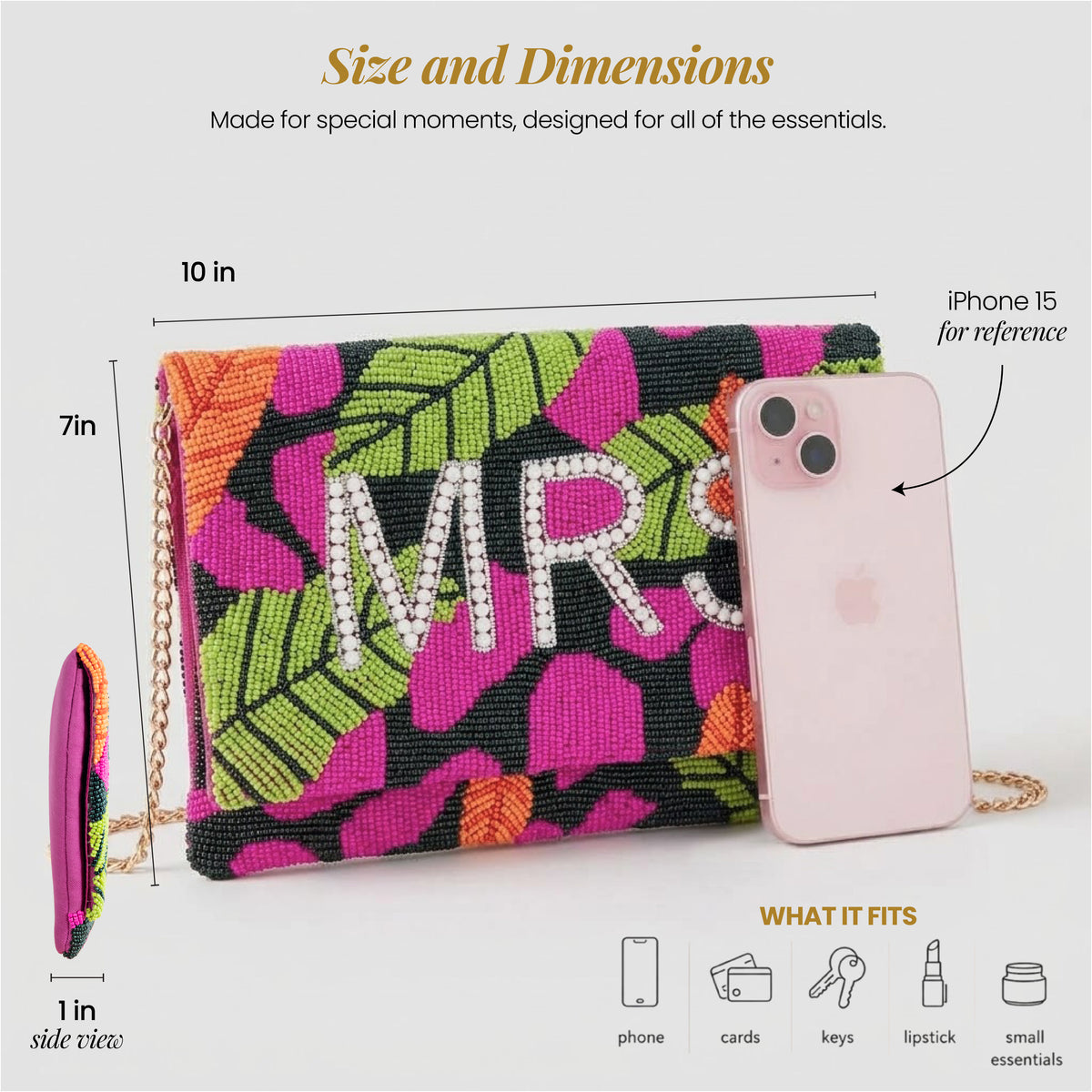 Colorful Mrs Clutch Purse