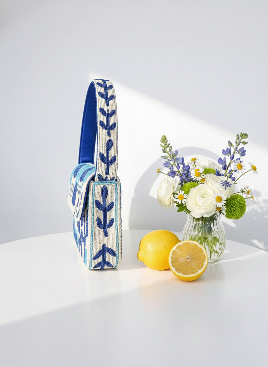 Santorini Beaded Handbag