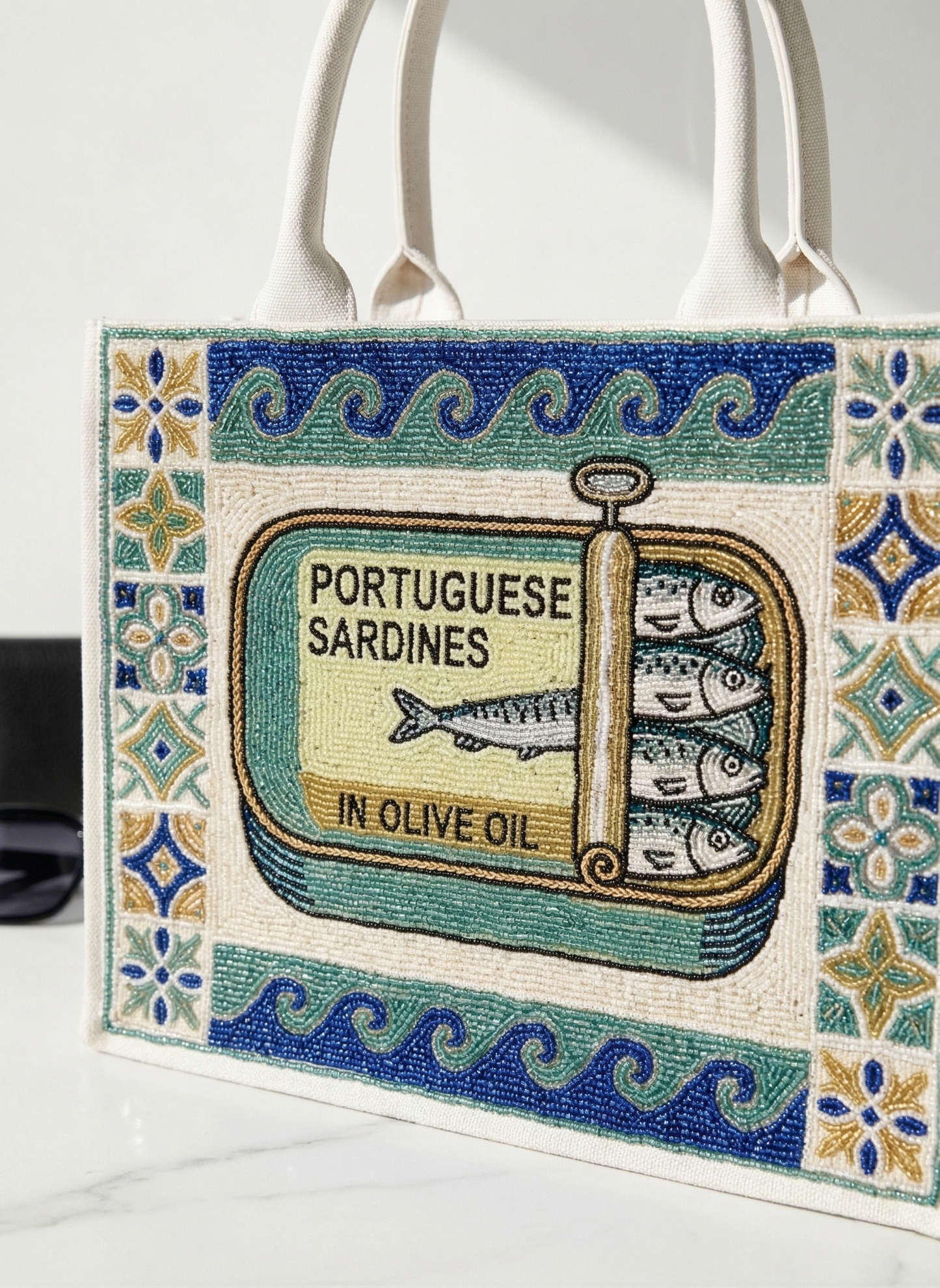 Sardine Beaded Tote Bags