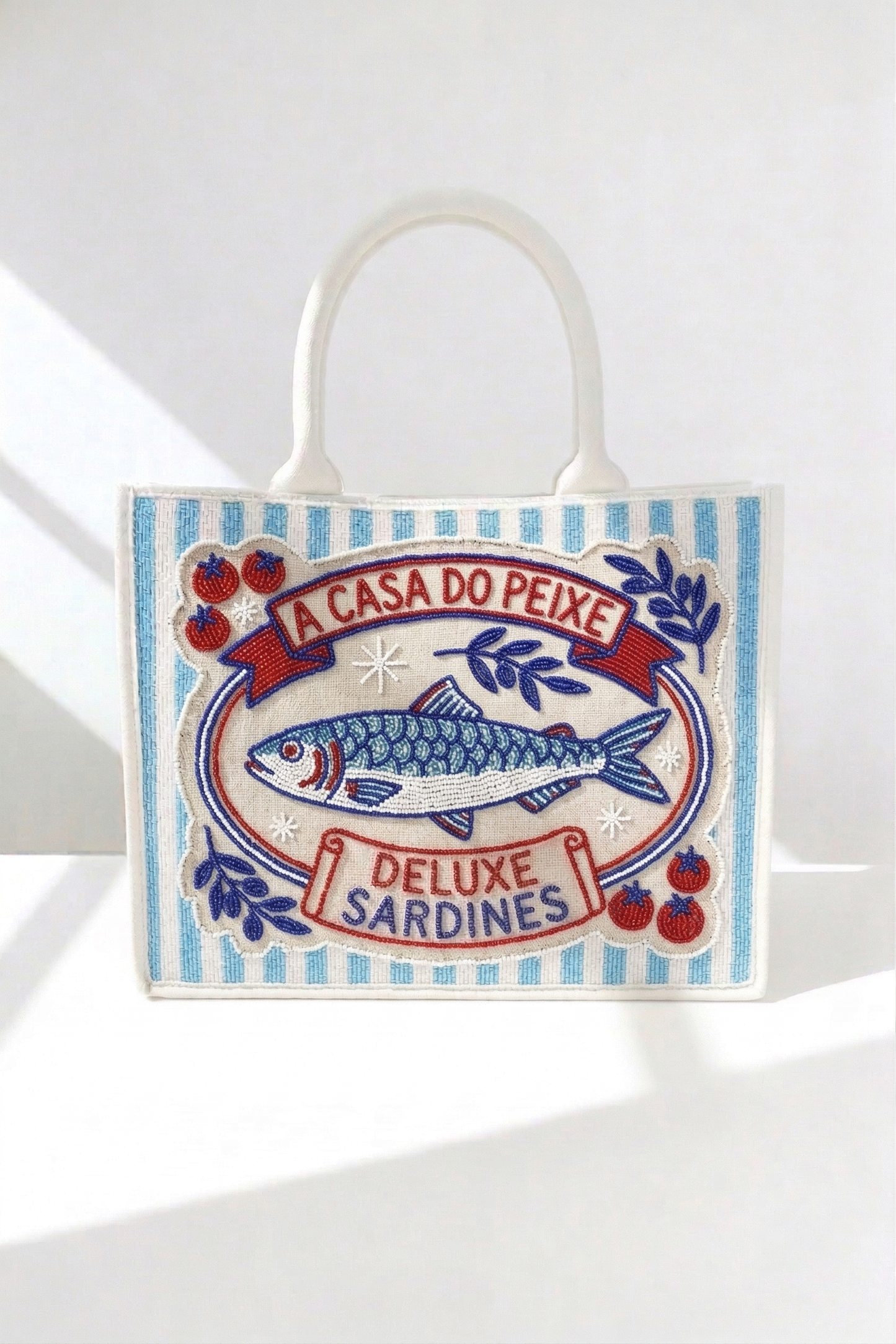 Sardine Beaded Tote Bags