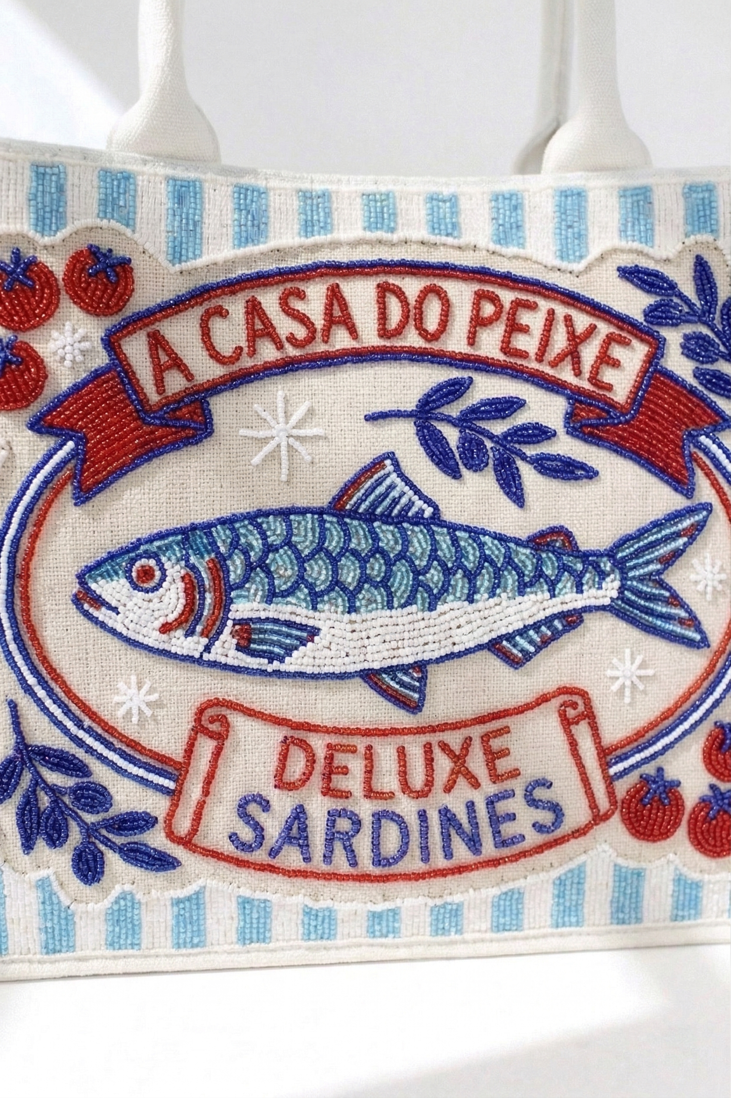 Sardine Beaded Tote Bags