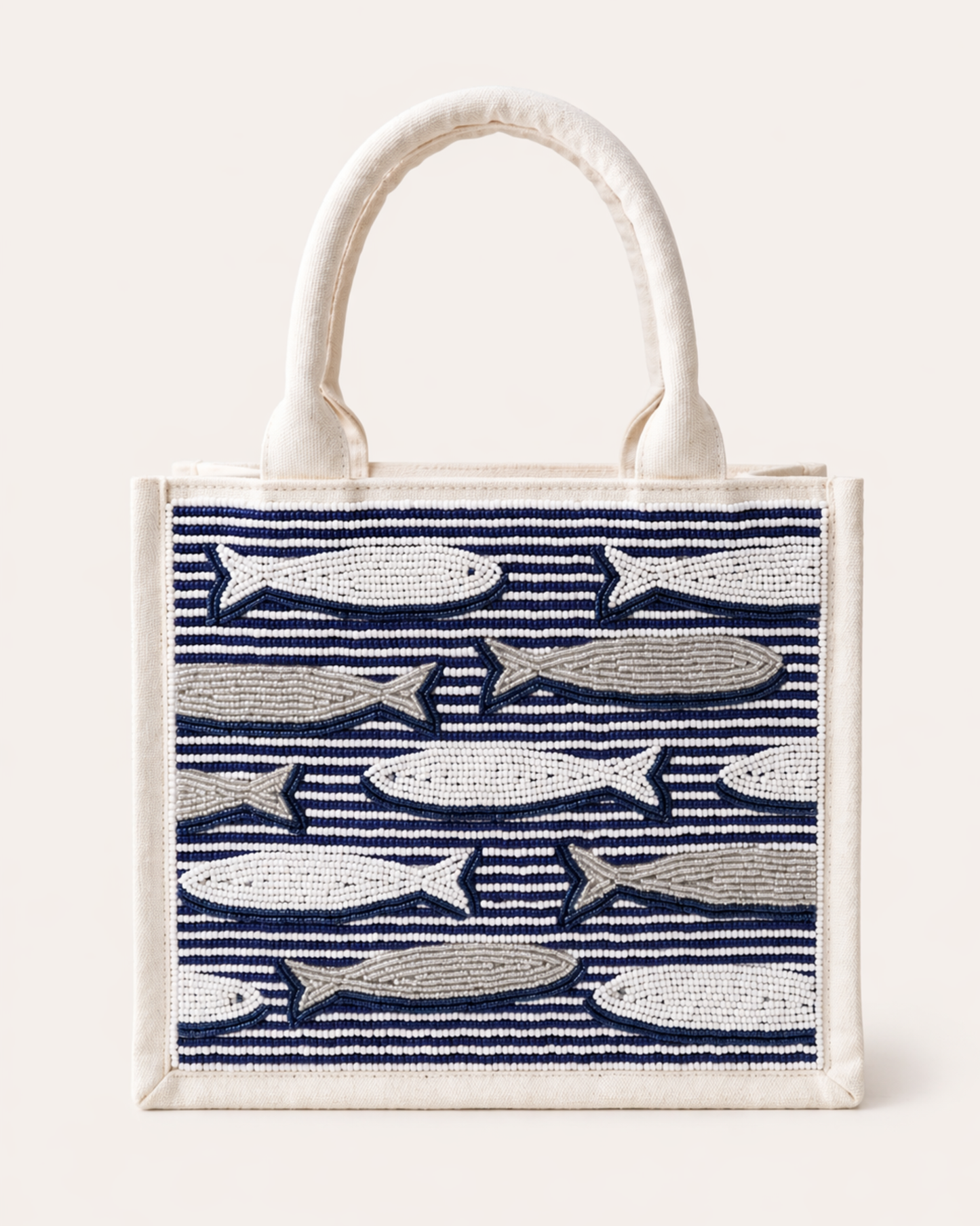Beaded Fish Mini Tote