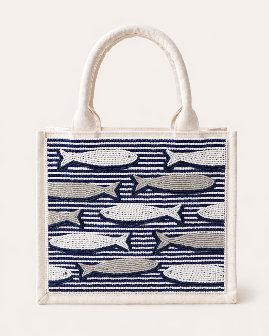 Sardine Beaded Mini Tote