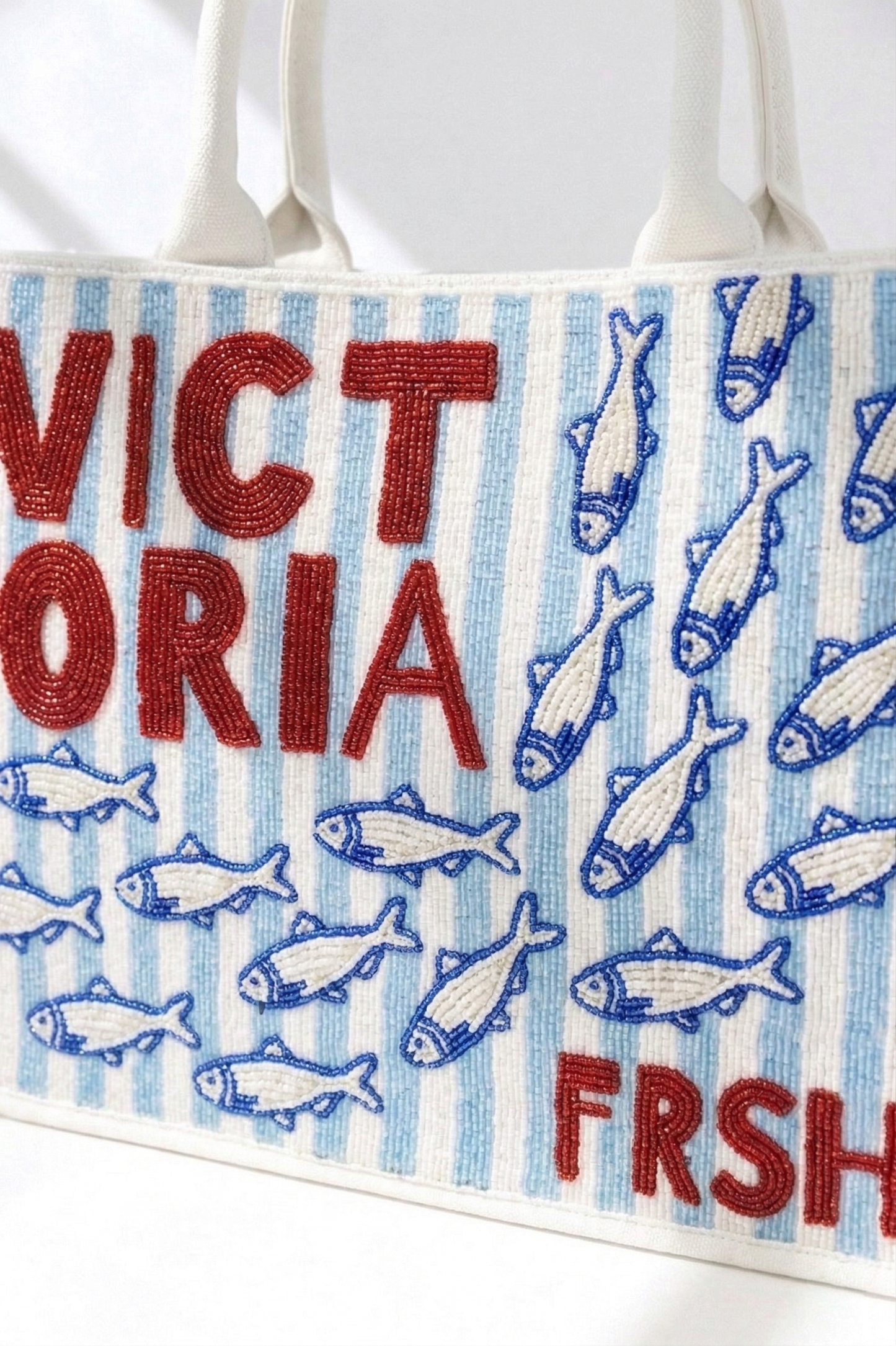 Sardine Beaded Tote Bags