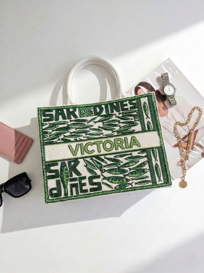 Sardine Beaded Tote Bags