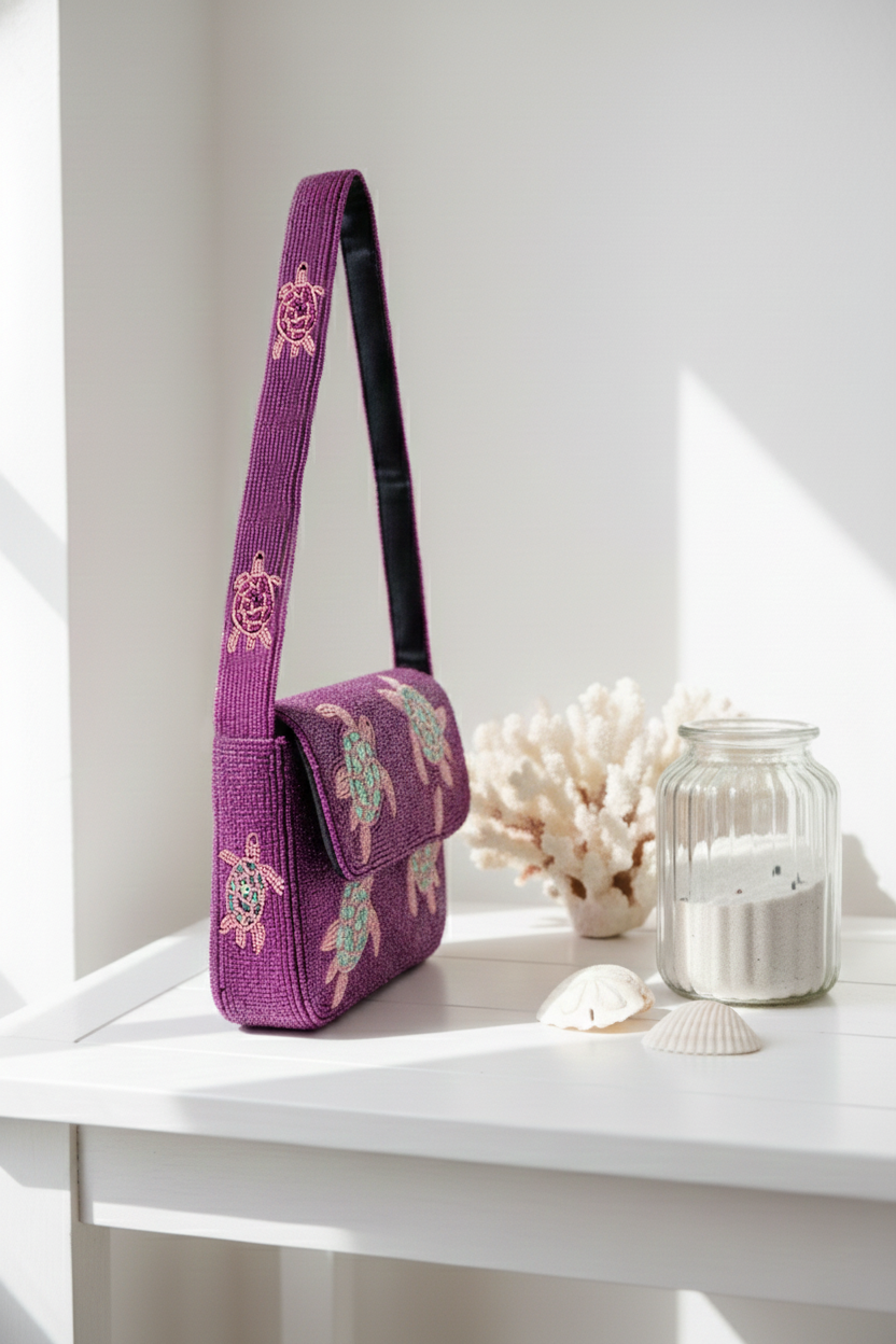Beaded Sea Animal Purse