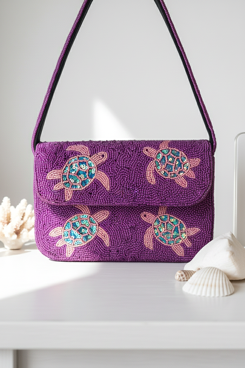 Beaded Sea Animal Purse
