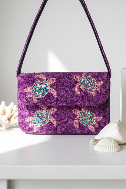 Beaded Sea Animal Purse