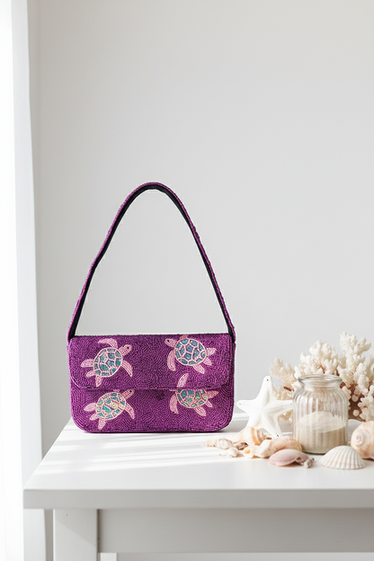 Beaded Sea Animal Purse