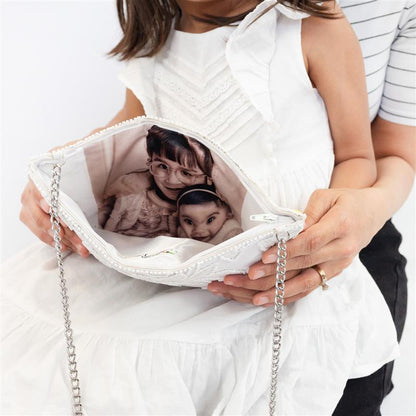 Mother of the Bride Sequin Zip Clutch