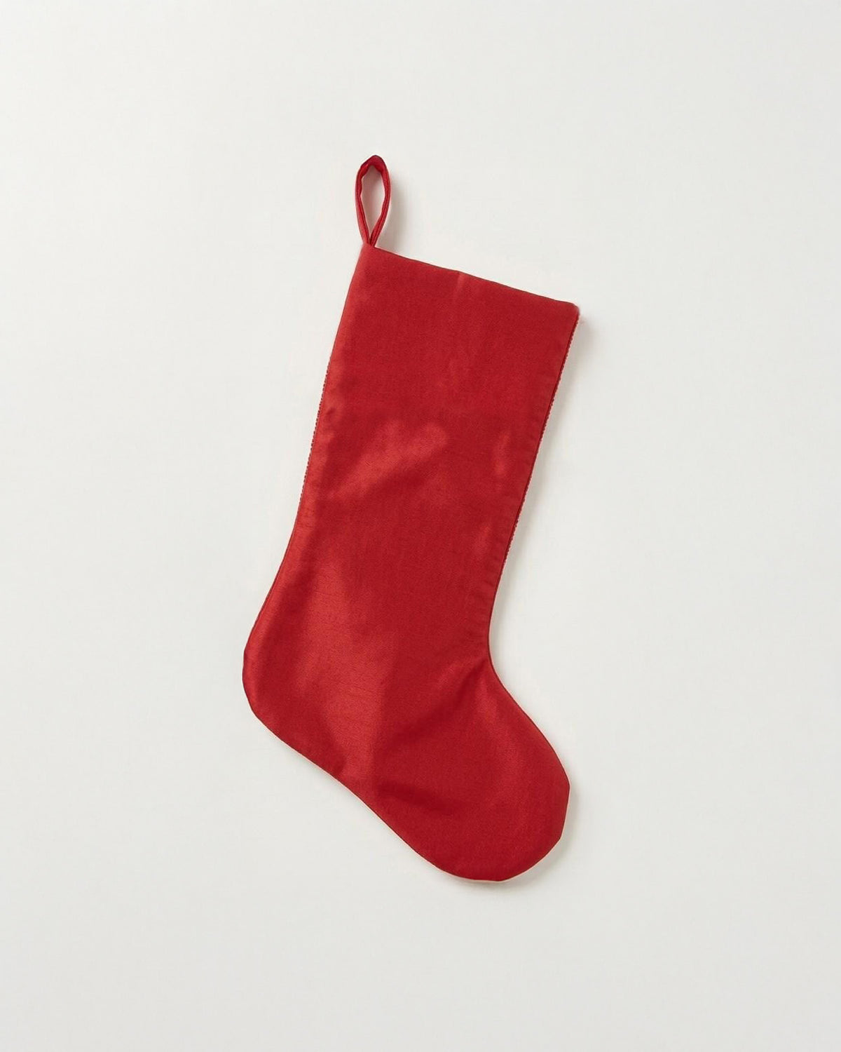 Red Snowflake Beaded Stocking