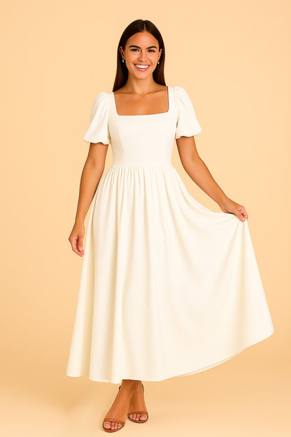 The Puff Midi Gown