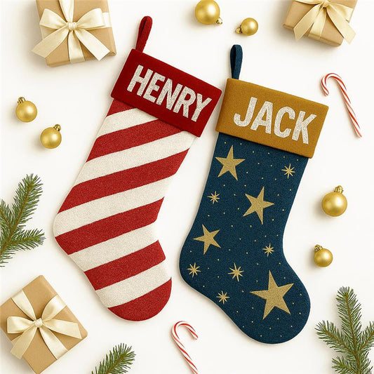 Personalized Beaded Christmas Stocking