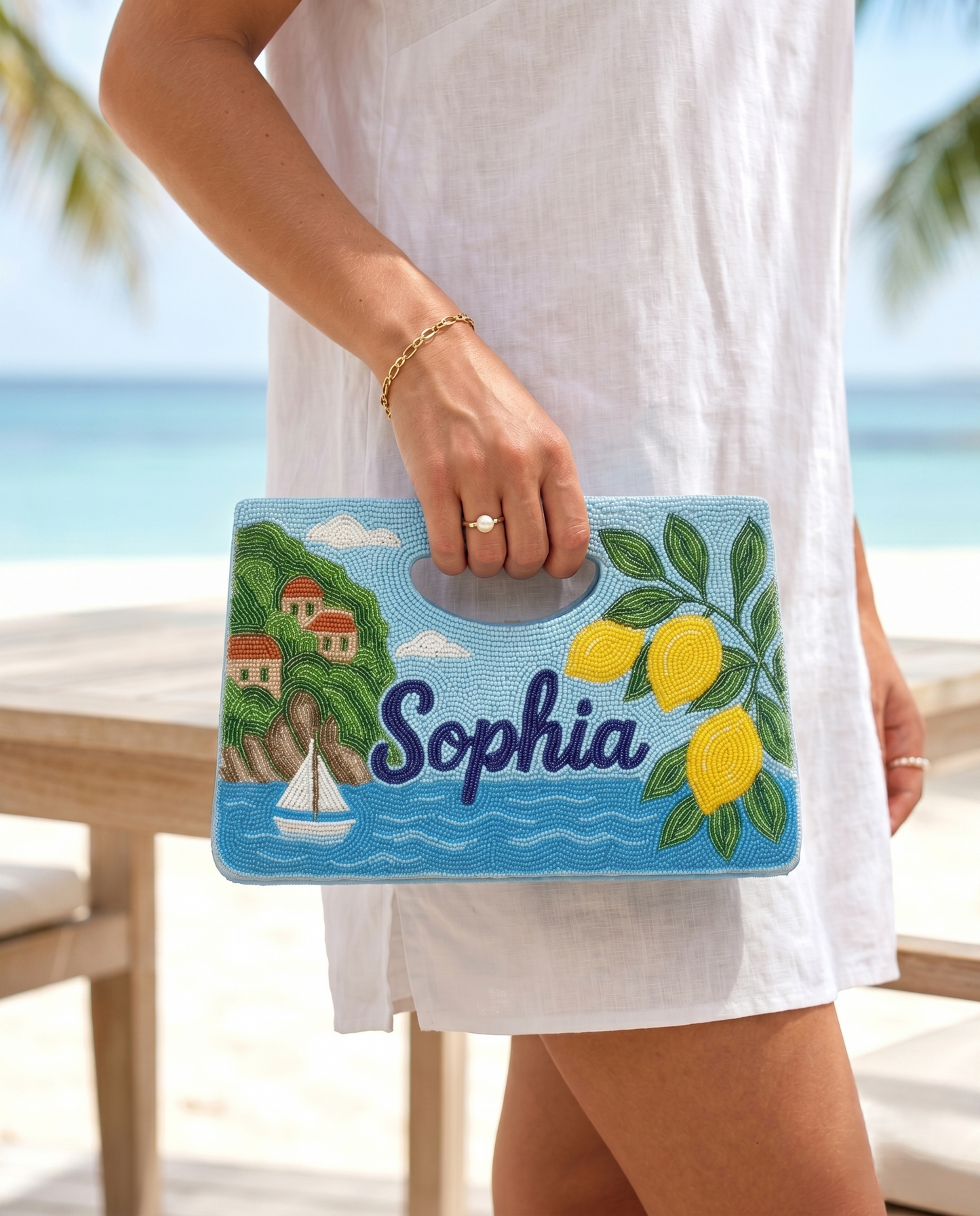 Tropical Beaded Purse