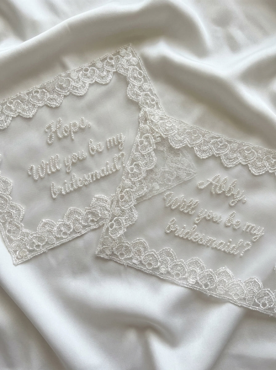 Personalized Bridesmaid Tulle Invitation