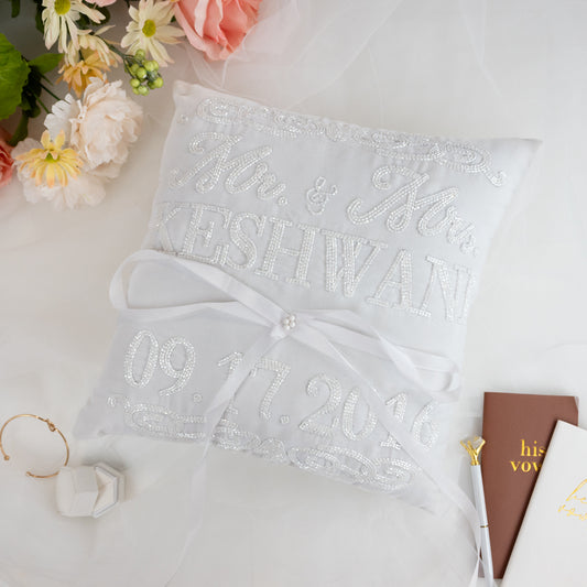 Personalized Wedding Pillow Gift