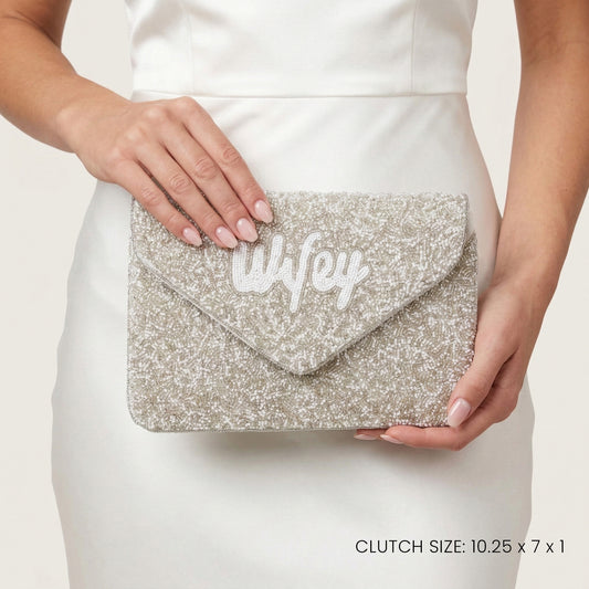 Wifey Clutch Bag - Bridal Purse & Handbag Gifts