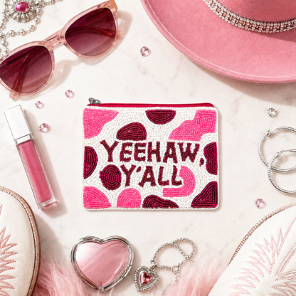 Yeehaw Yall Beaded Coin Purse