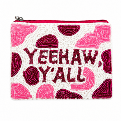 Yeehaw Yall Beaded Coin Purse