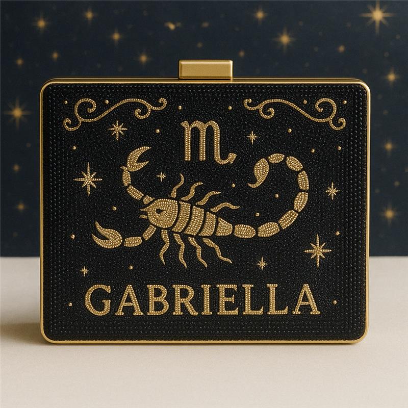 Zodiac Box Clutch for Bridesmaid