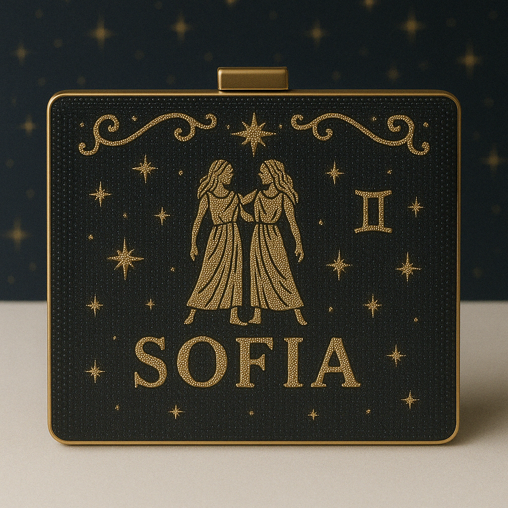 Zodiac Box Clutch for Bridesmaid