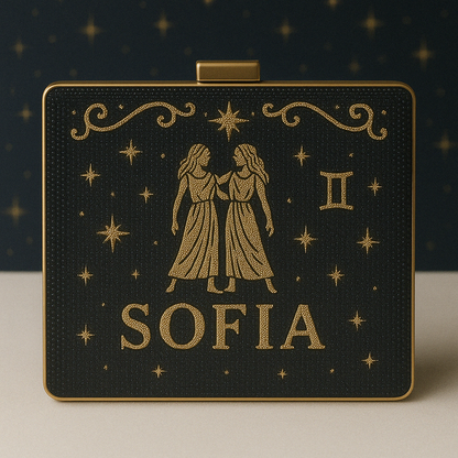 Zodiac Box Clutch for Bridesmaid