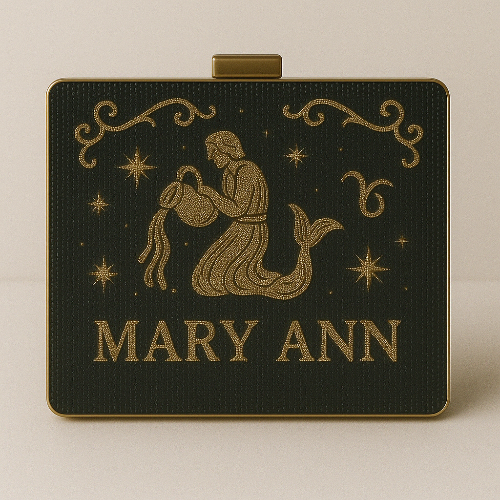 Zodiac Box Clutch for Bridesmaid