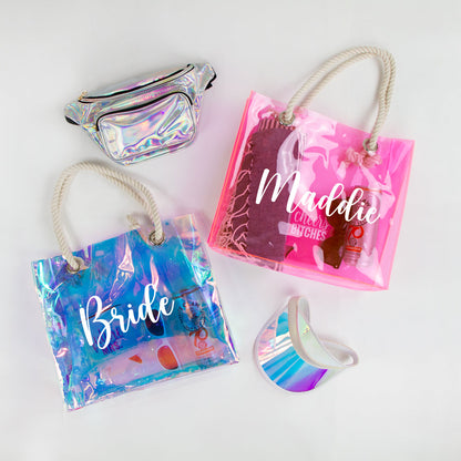 Clear Beach Tote Bag