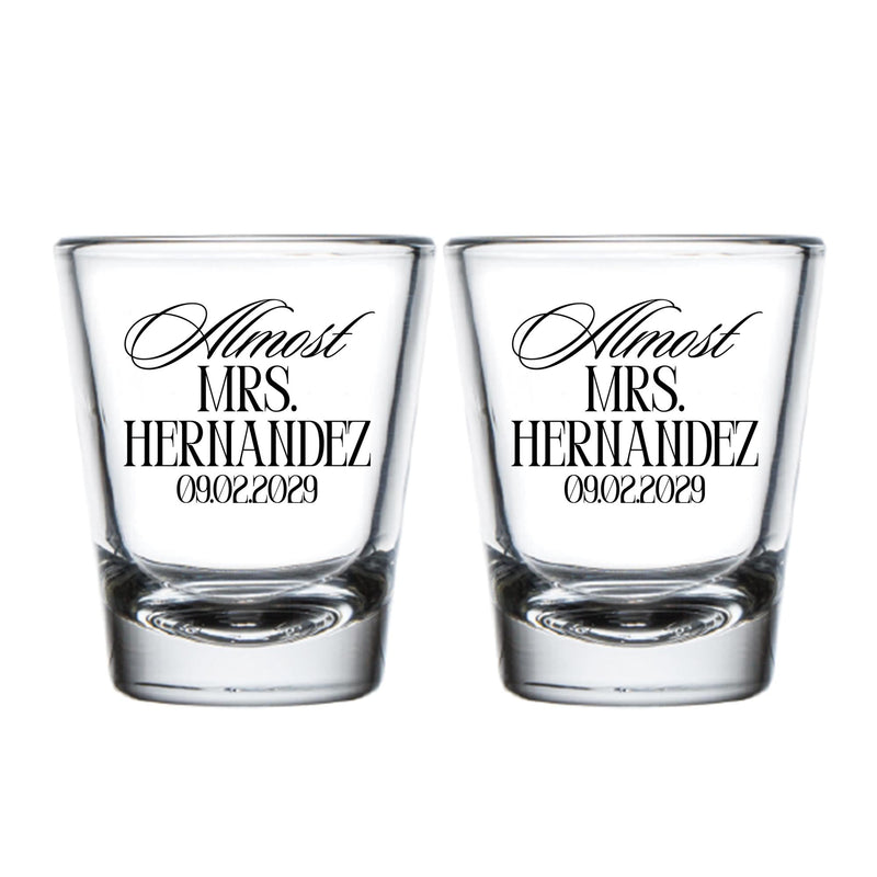 Almost Mrs Shot Glasses (CS 668)
