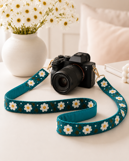 Floral and Beaded Camera/Purse Straps