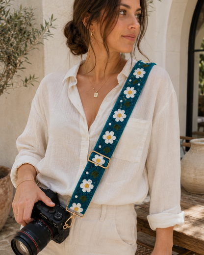 Floral and Beaded Camera/Purse Straps