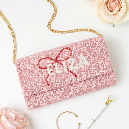 Bridesmaid Coquette Bow Clutch