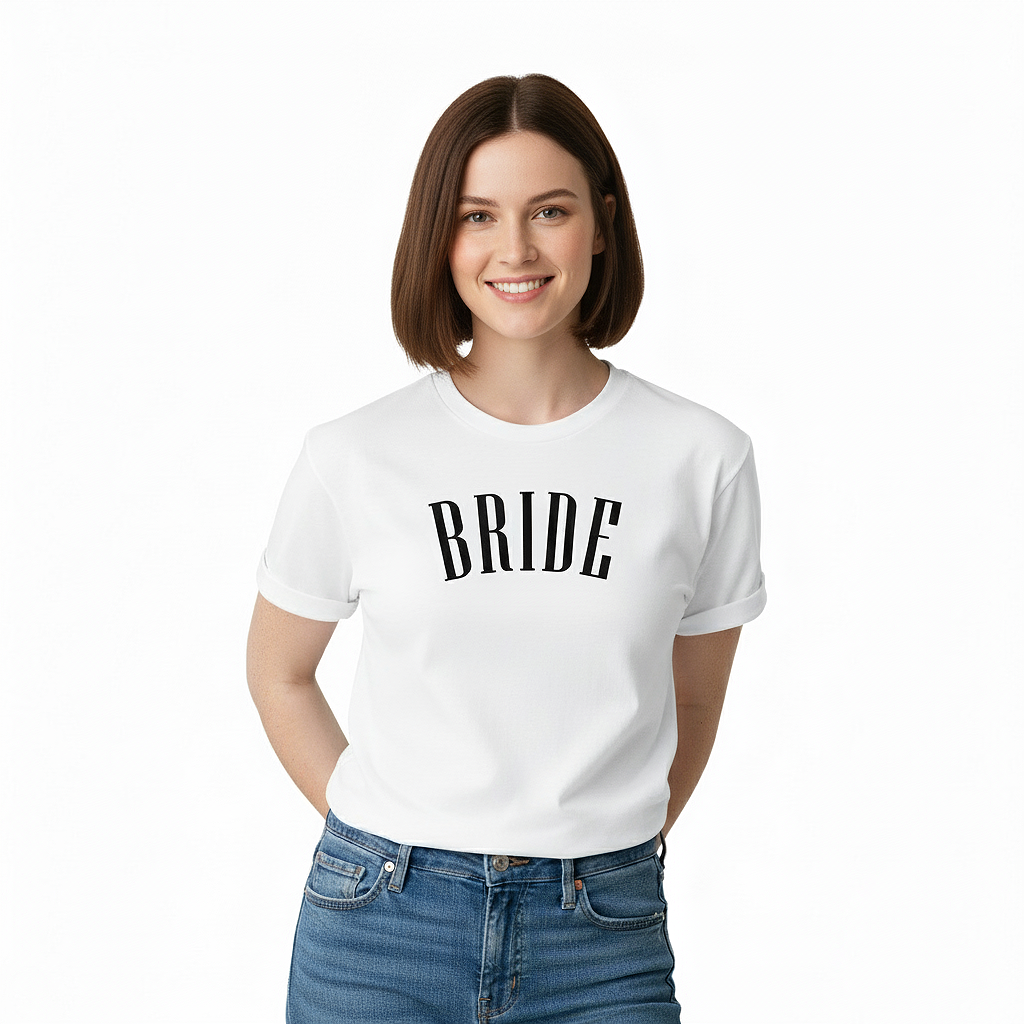 Bride Vouge Style White Tee