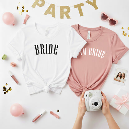 Team Bride Vogue Style Desert Pink Tee