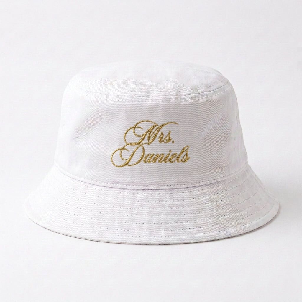 Personalized Bride Bucket Hat