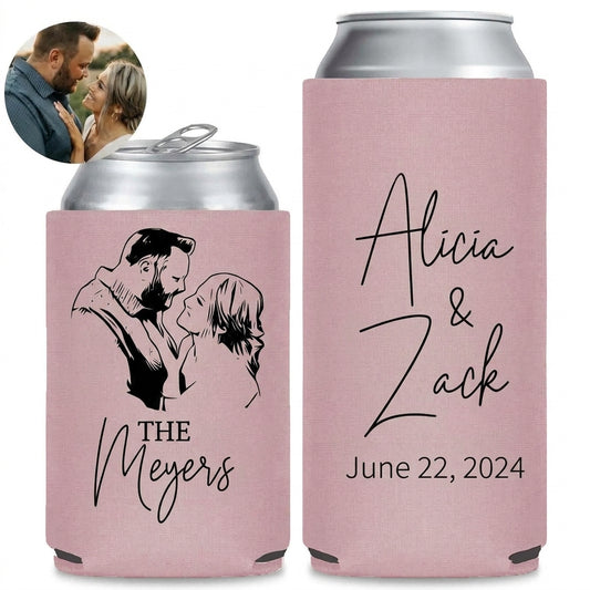 couple-portrait-wedding-can-coolers - Pair Mockup