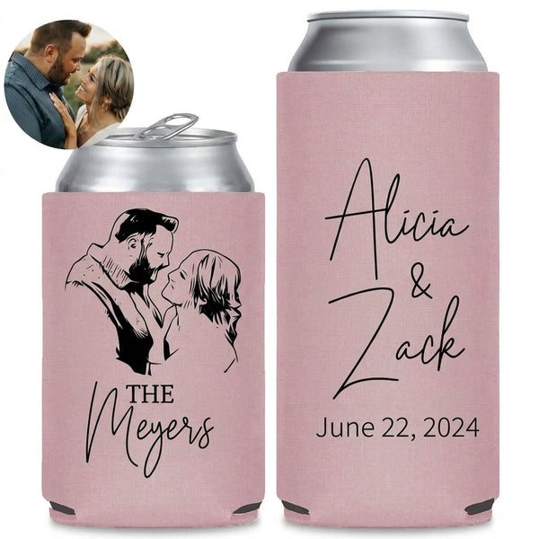 couple-portrait-wedding-can-coolers - Pair Mockup
