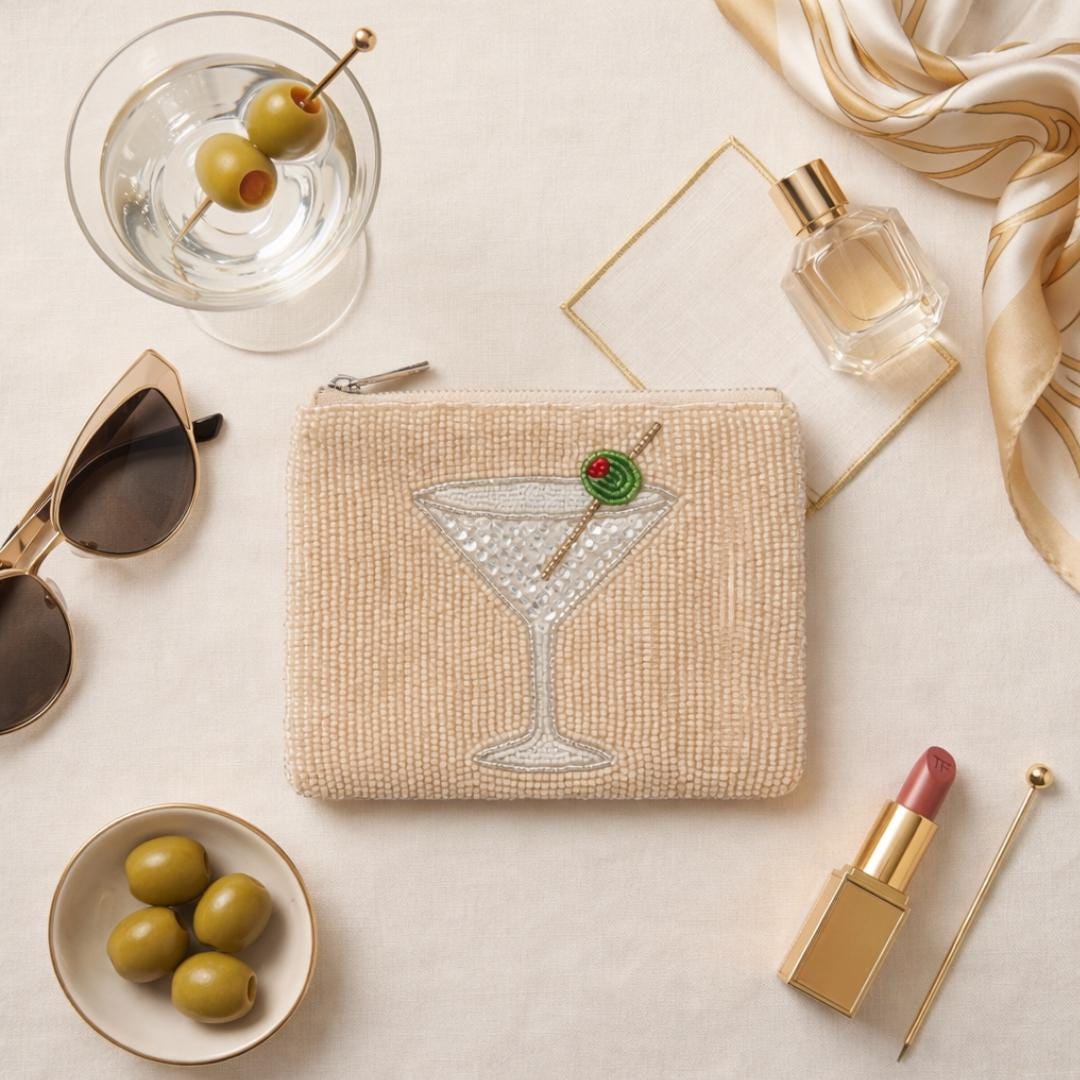 Olive Martini Coin Purse