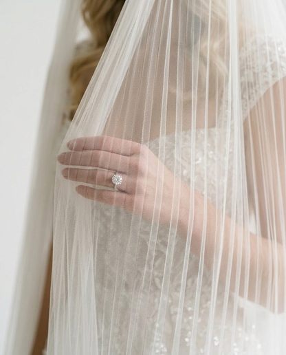 Pleated Bridal Veil